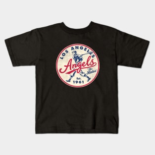 Old Style Los Angeles Angels by Buck Tee Kids T-Shirt